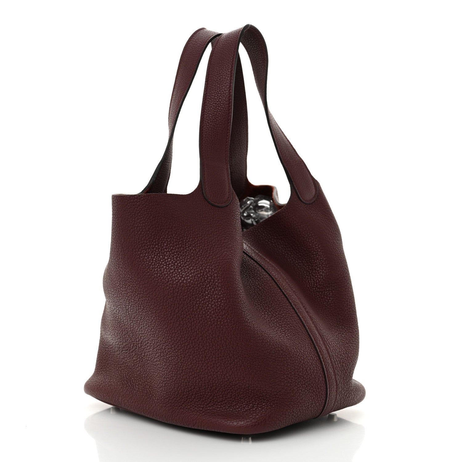Hermes Taurillon Clemence Picotin Lock 22 MM Rouge Sellier 3 of 10