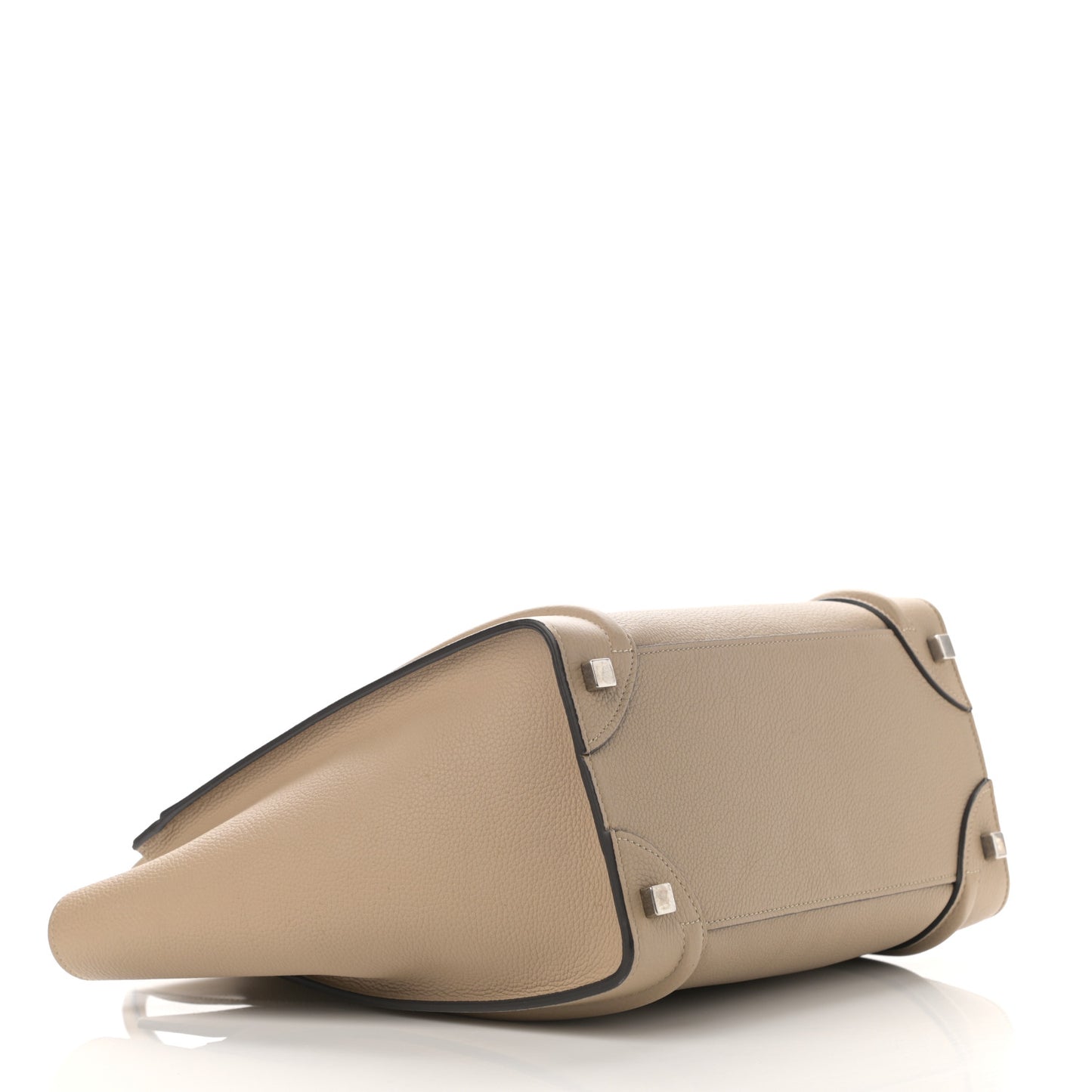 Drummed Calfskin Micro Luggage Dune