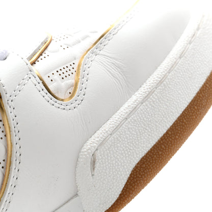 Christian Dior Calfskin Oblique Laser Perforated Dior One Low Sneakers 39.5 Off White Gold 10 of 15