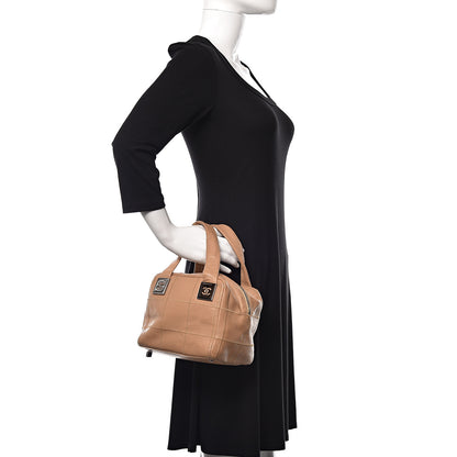 Chanel Caviar Square Stitched Tote Beige 2 of 11