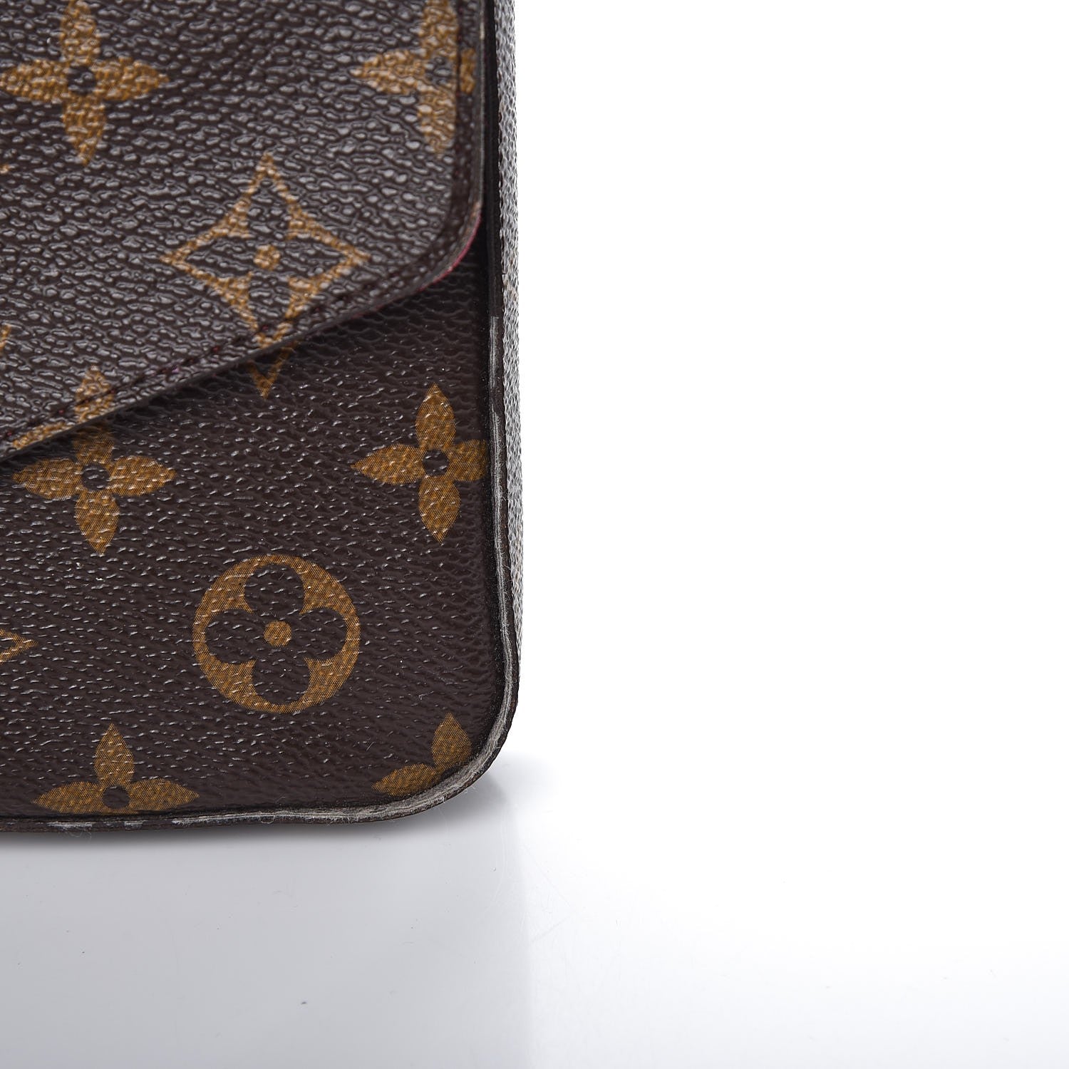 Louis Vuitton Monogram Pochette Felicie Chain Wallet Fuchsia 10 of 13