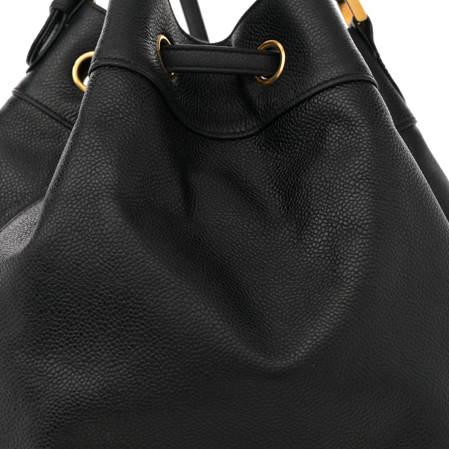 Chanel Caviar Quilted Drawstring Backpack Black 9 of 15