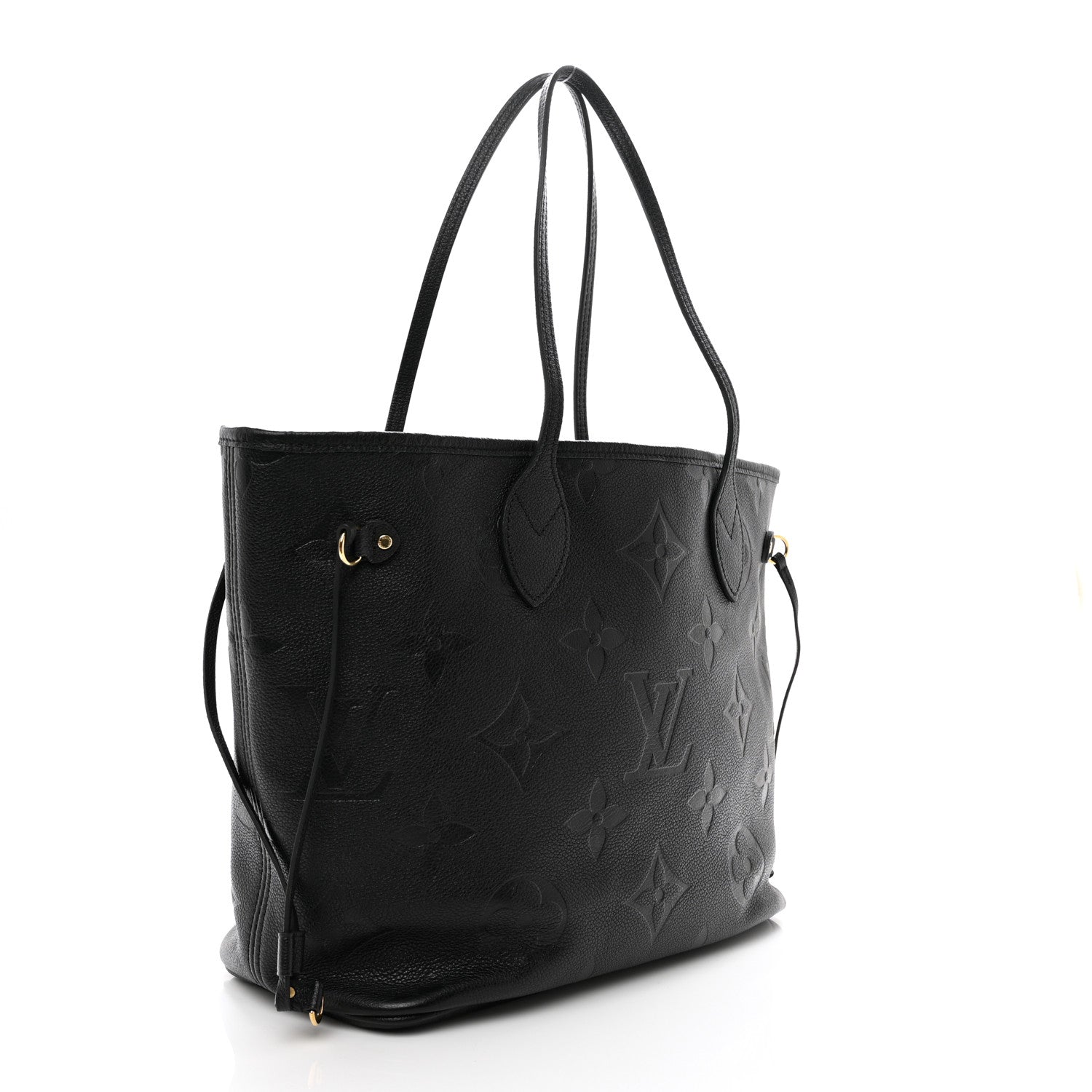 Louis Vuitton Empreinte Monogram Giant Neverfull MM Black 3 of 9