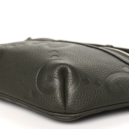 Gucci Piuma Calfskin Jumbo GG Embossed Small Belt Bag Dark Green 10 of 10
