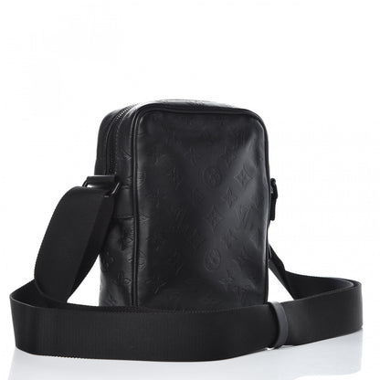 Louis Vuitton Calfskin Monogram Shadow Danube PM Black 3 of 10