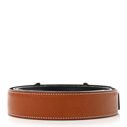 Hermes Barenia Box Belt 100 Fauve Black 2 of 6