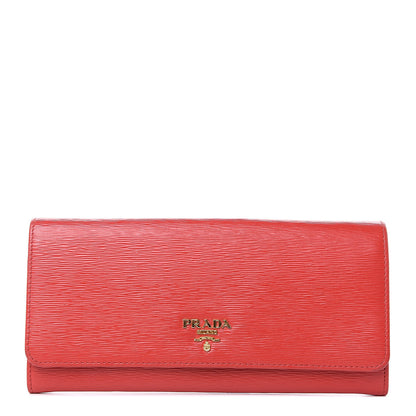 Prada Vitello Move Oro Chain Wallet Lacca 1 of 8