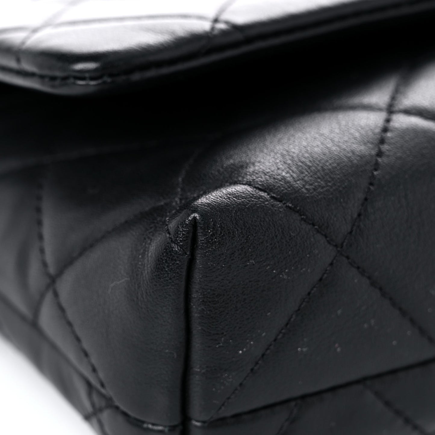 Calfskin Quilted Crossbody Bag Black