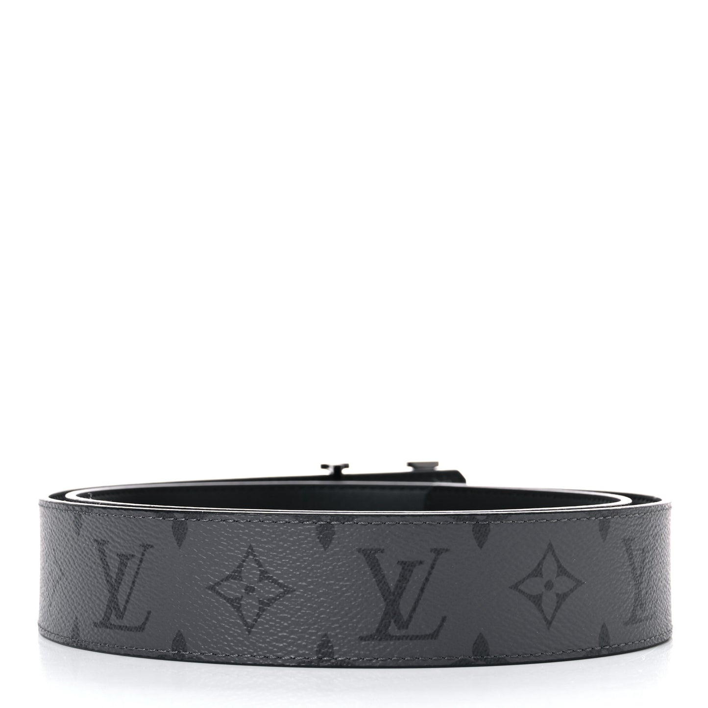 Monogram Eclipse Taigarama 40mm LV Initiales Reversible Belt 95 38 Black