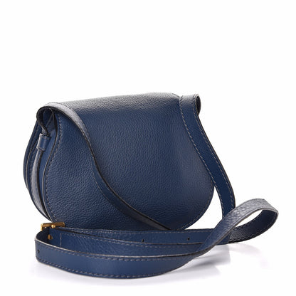 Chloe Calfskin Mini Marcie Round Crossbody Bag Navy 3 of 7