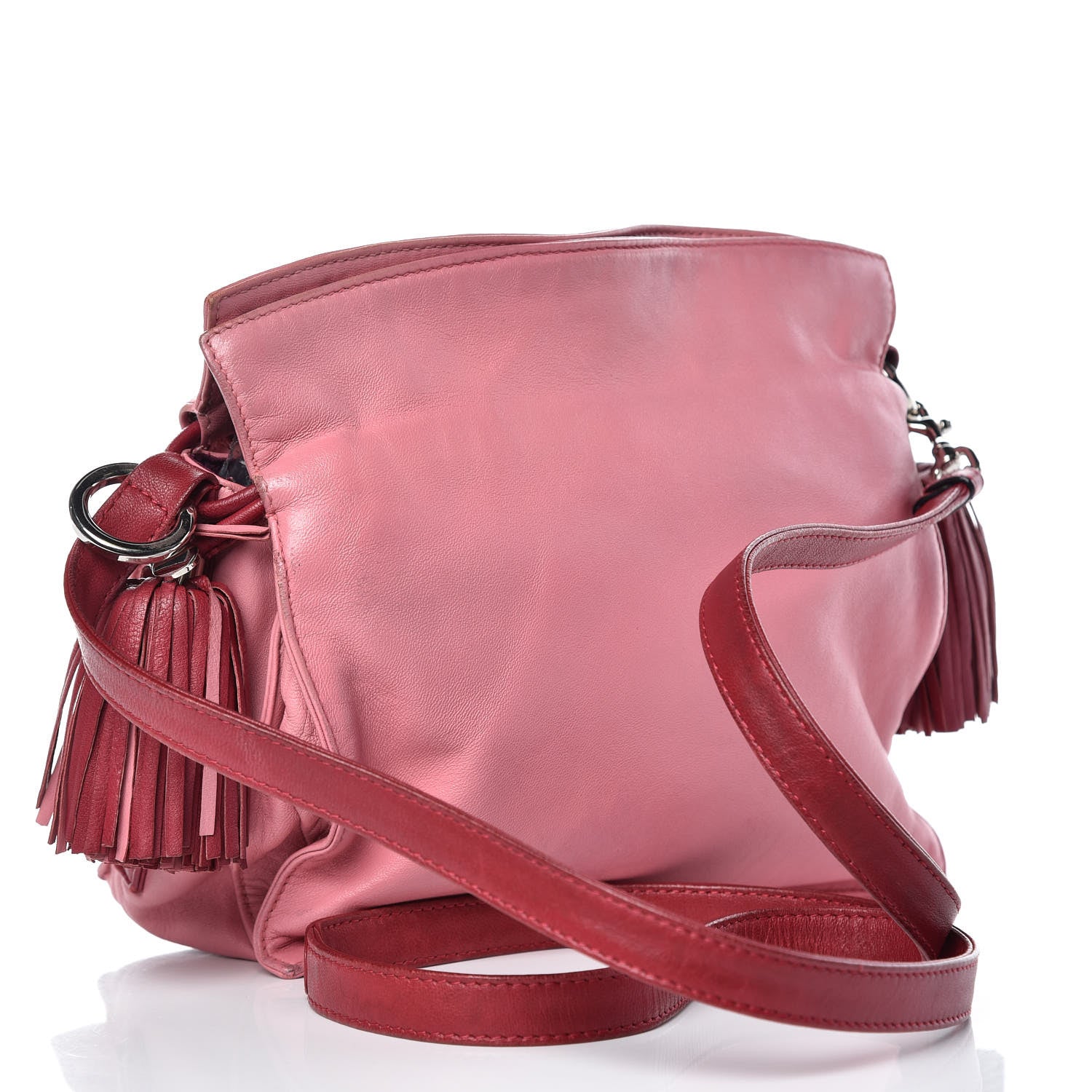 Loewe Calfskin Flamenco Shoulder Bag Pink 3 of 12