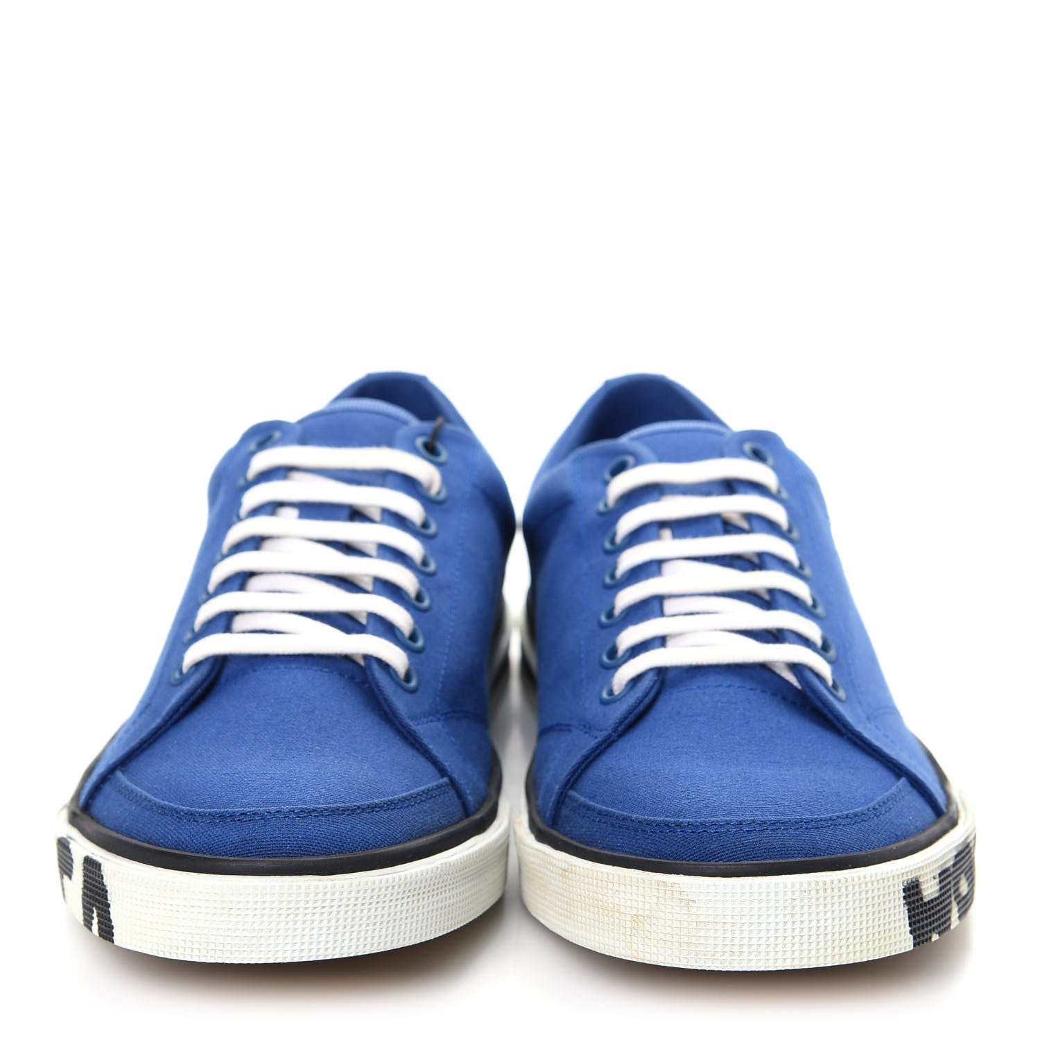 Balenciaga Cotton Canvas Match Graffiti Sneakers 41 Bleu Black 2 of 10