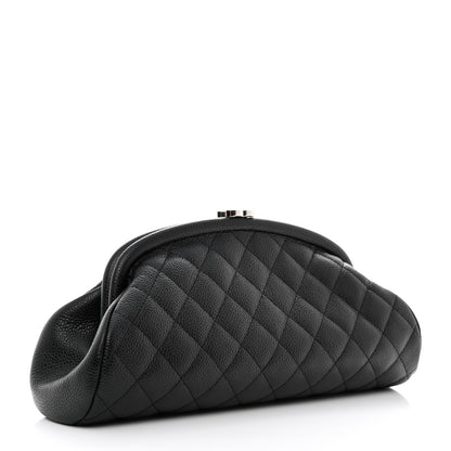 Chanel Caviar Quilted Timeless Clutch Black 3 of 9