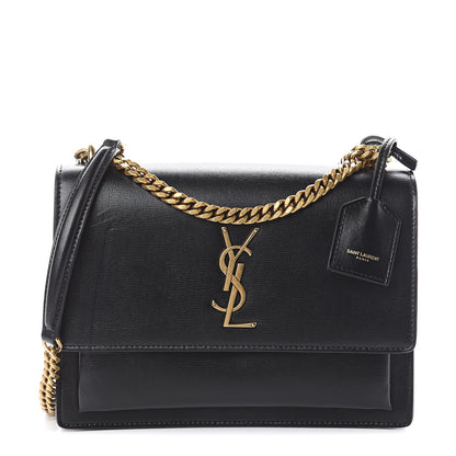 Saint Laurent Calfskin Medium Monogram Sunset Black 1 of 8