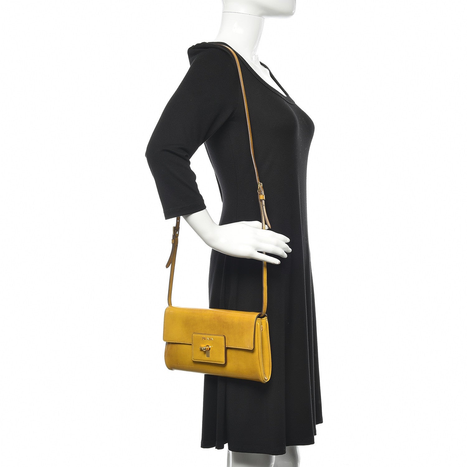 Prada Spazzolato Crossbody Bag Sole Fume 2 of 11