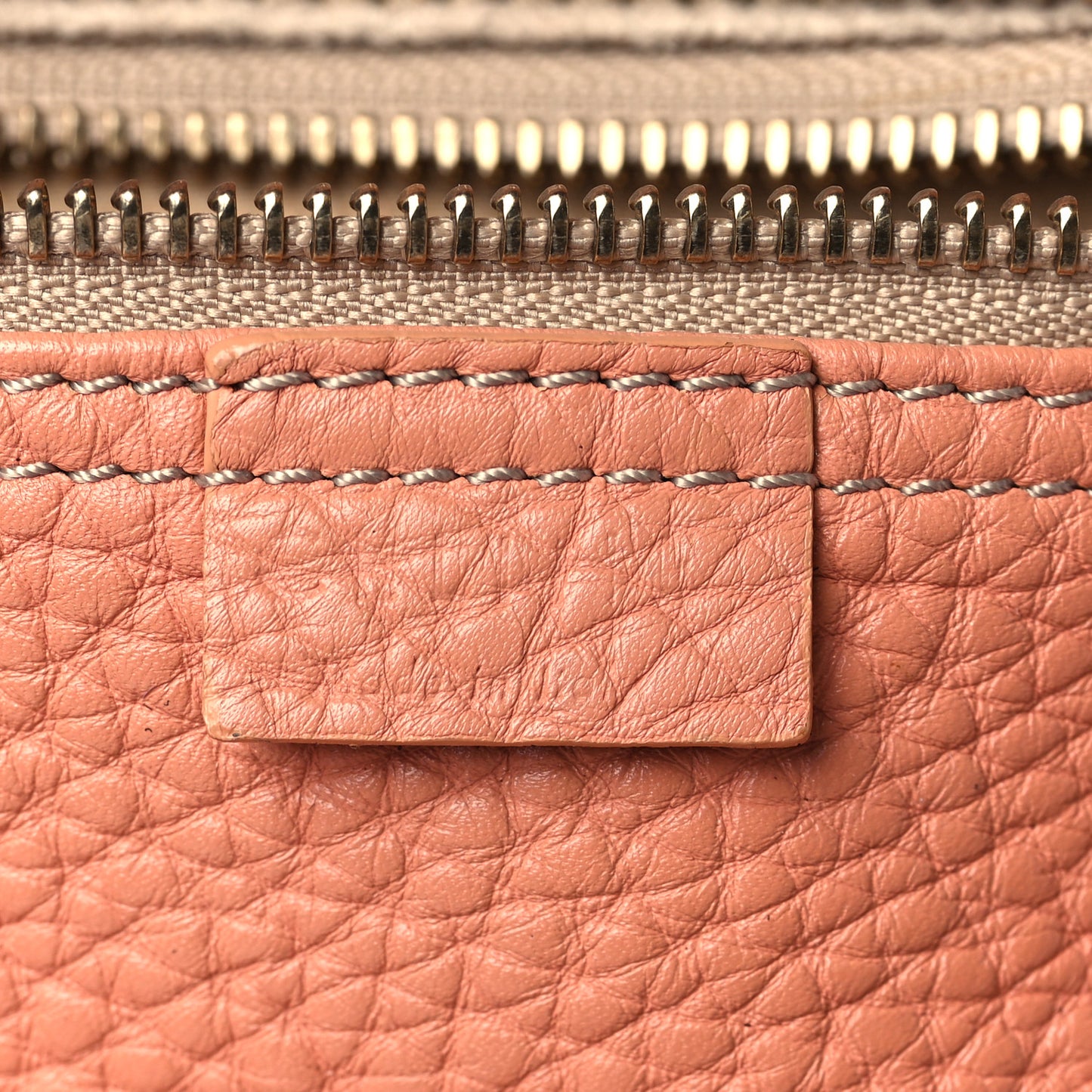 Pebbled Calfskin Micro Luggage Pink