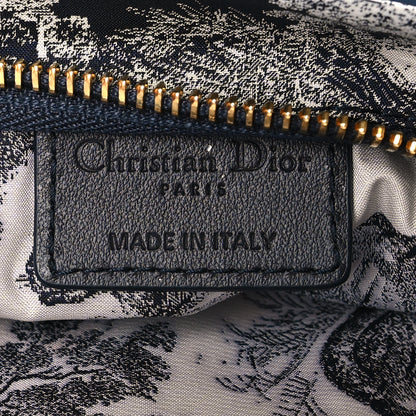 Christian Dior Technical Fabric Toile De Jouy Reverse Diortravel Zipped Pouch Blue Multicolor 6 of 9