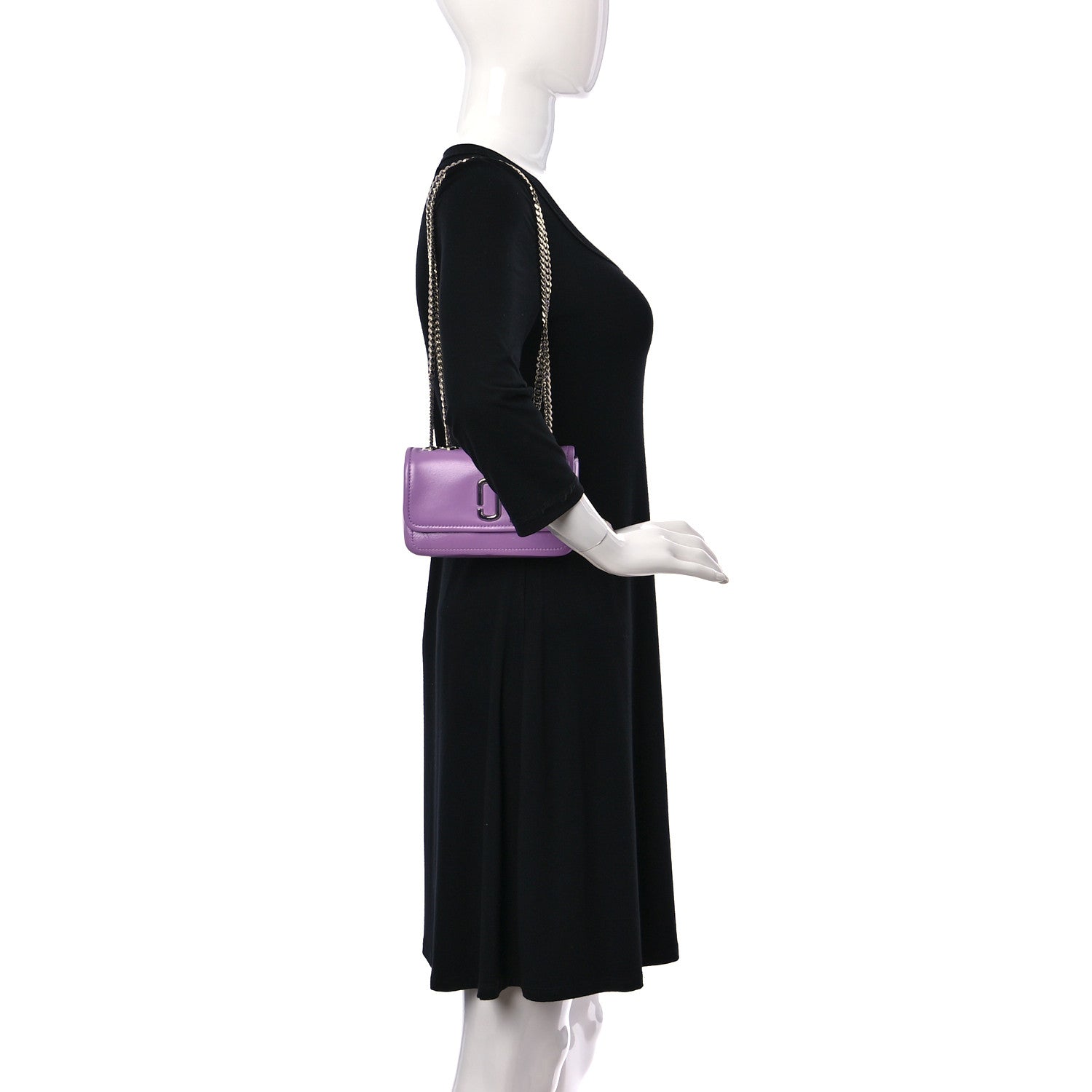 Marc Jacobs Lambskin Mini The Glam Shot Bag Regal Orchid 2 of 10