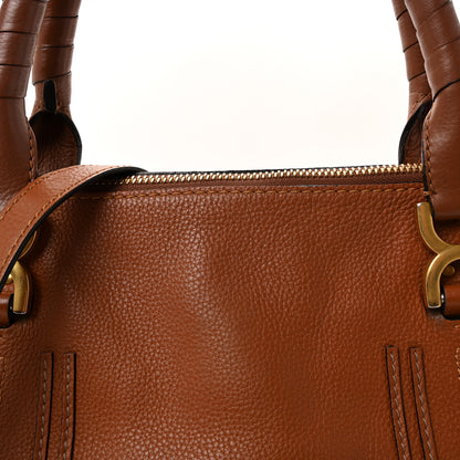 Chloe Calfskin Medium Marcie Satchel Tan 13 of 17