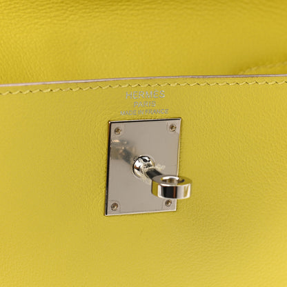 Hermes Evercolor Kelly Ado Backpack Lime 6 of 11