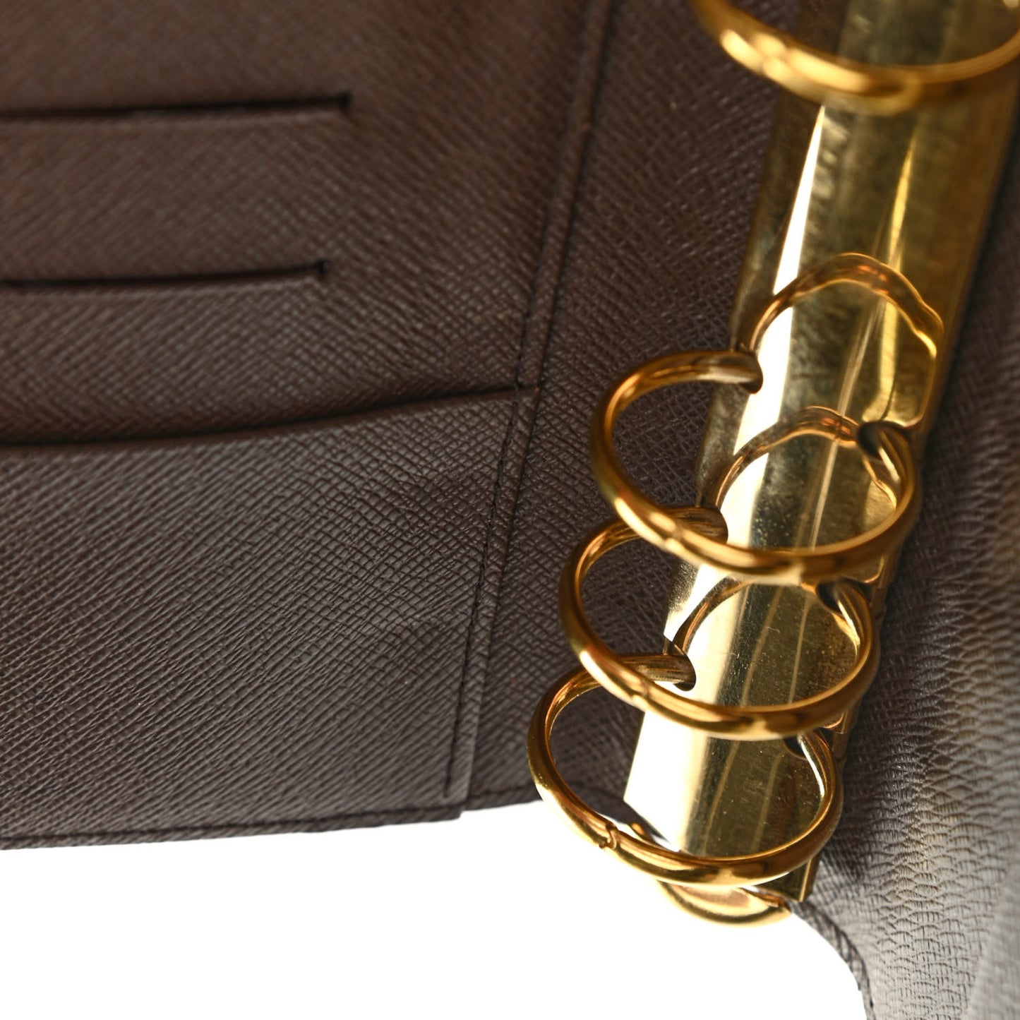 Damier Ebene Medium Ring Agenda Cover