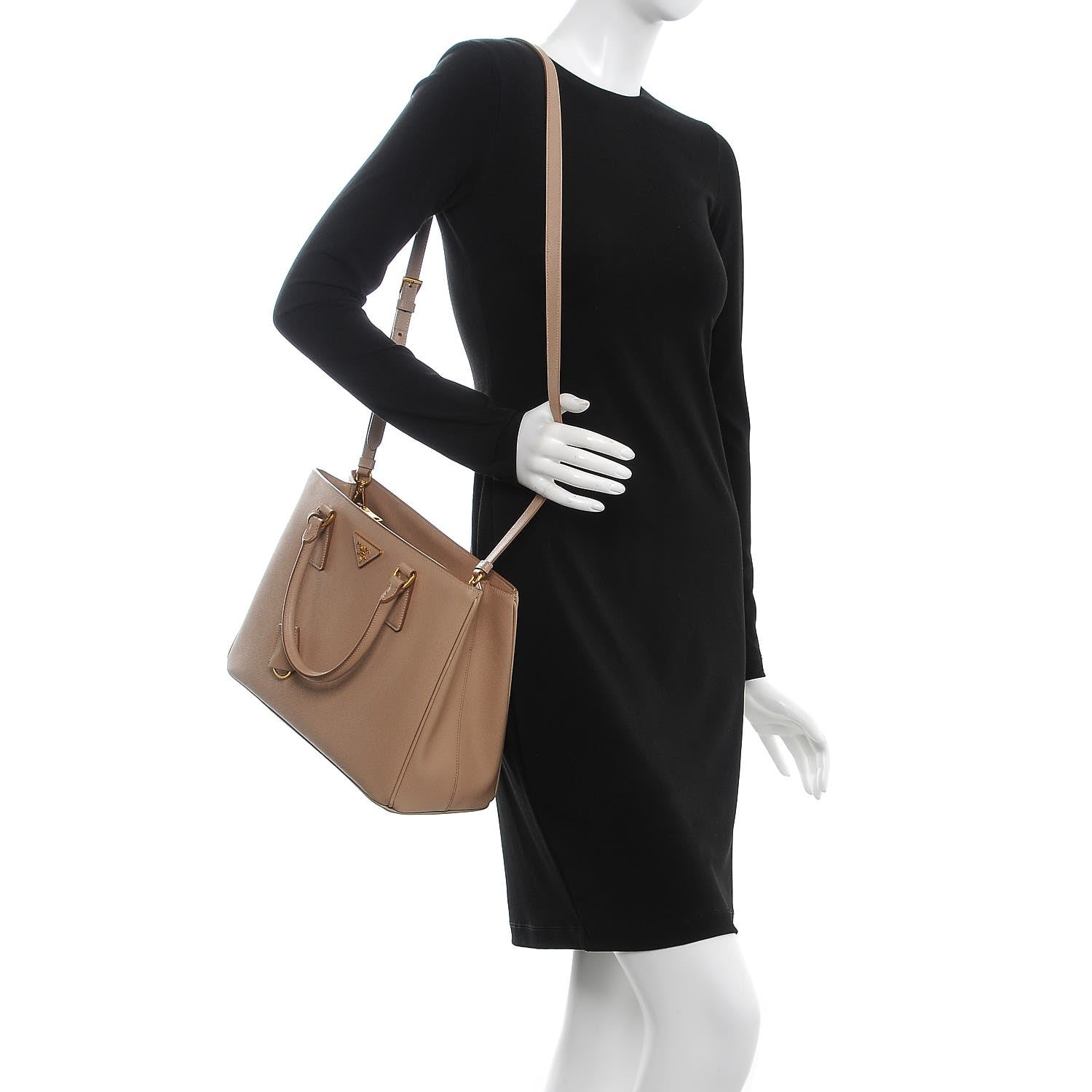 Prada Saffiano Lux Medium Tote Cammeo 2 of 8