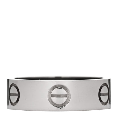 Cartier 18K White Gold 5.5mm LOVE Ring 51 5.75 3 of 4