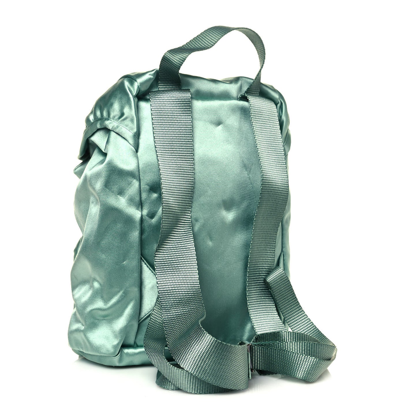 Satin Single Snap Buckle Backpack