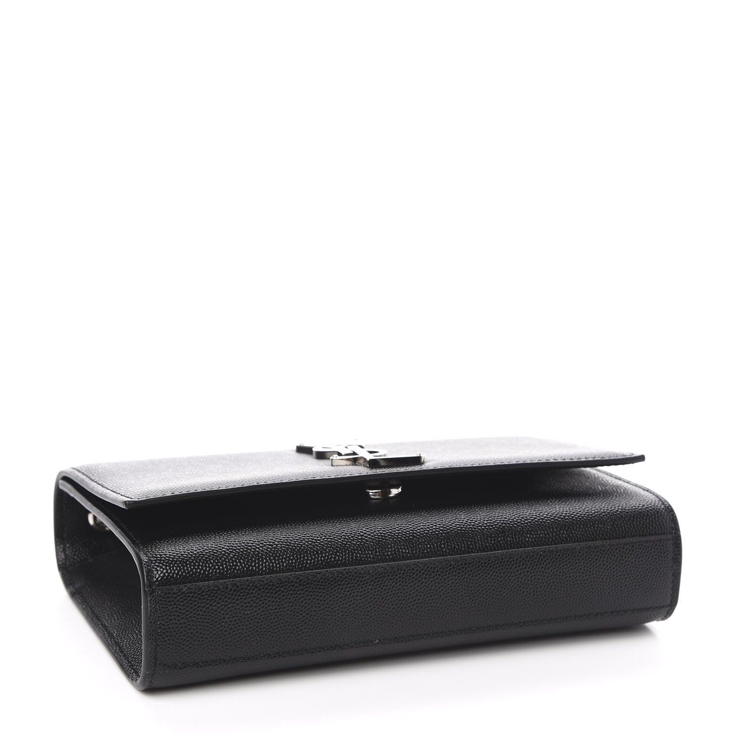 Saint Laurent Grain De Poudre Small Monogram Kate Satchel Black 4 of 9