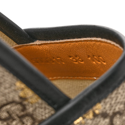 Gucci GG Supreme Monogram Bees Espadrille Flats 38 Beige Ebony Oro Black 9 of 11