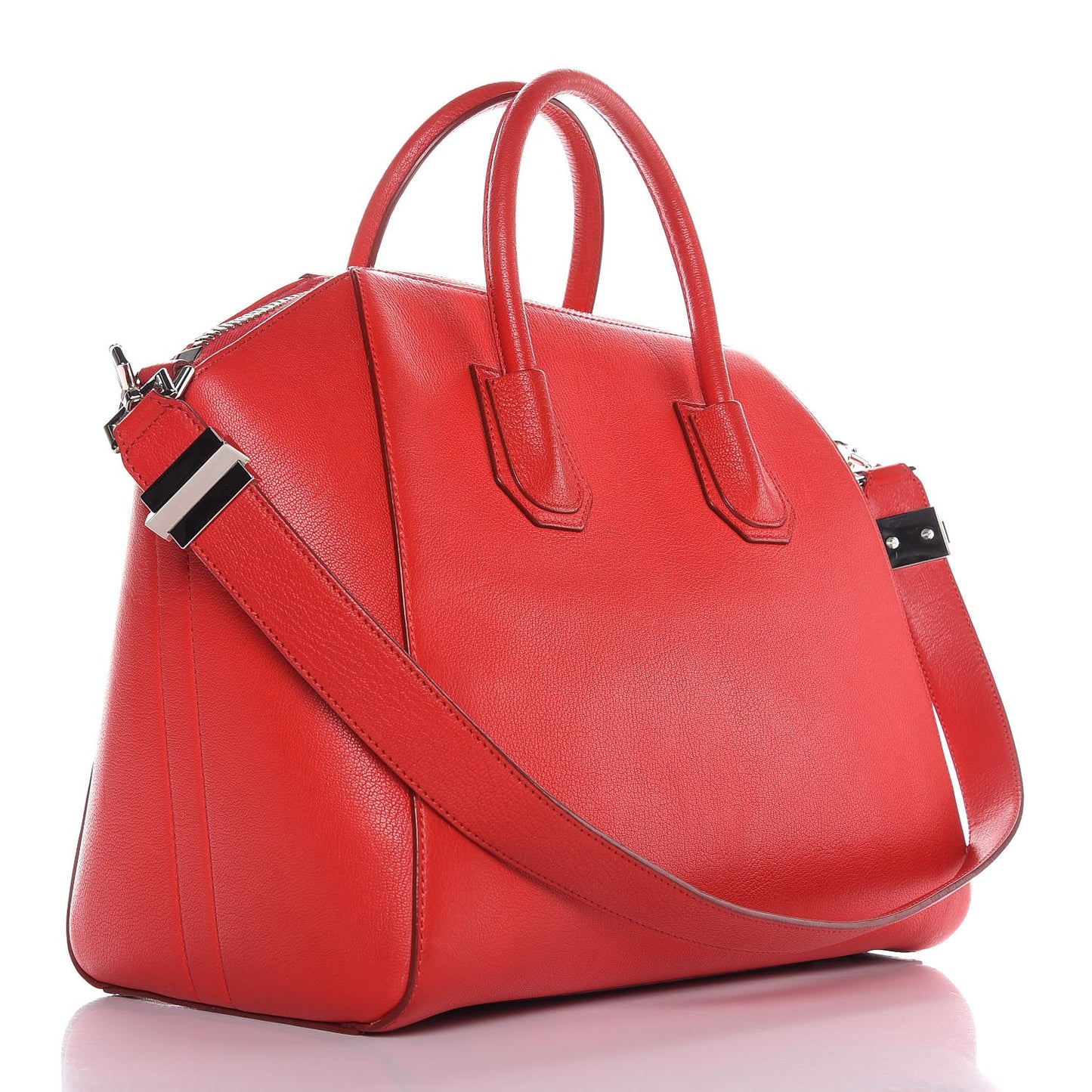 Sugar Goatskin Medium Antigona Red