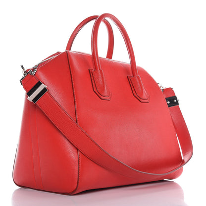 Givenchy Sugar Goatskin Medium Antigona Red 3 of 11