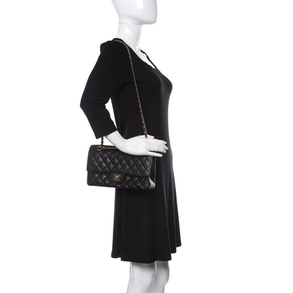 Chanel Caviar Quilted Medium Double Flap Black 2 of 11