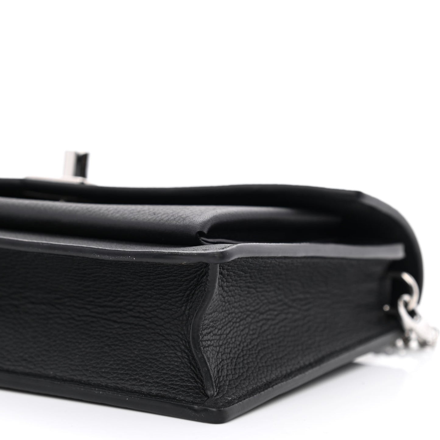 Soft Calfskin My Lockme Chain Pochette Black
