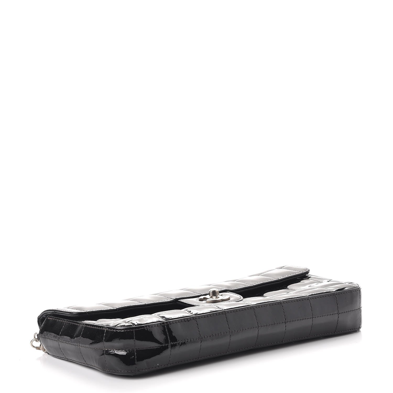 Chanel Patent East West Chocolate Bar Flap Black 4 of 12