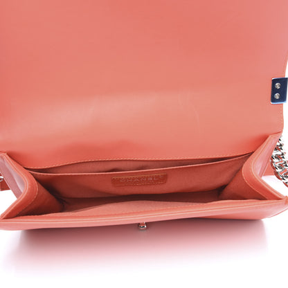 Chanel Lambskin Tweed Medium Boy Flap Coral 4 of 11