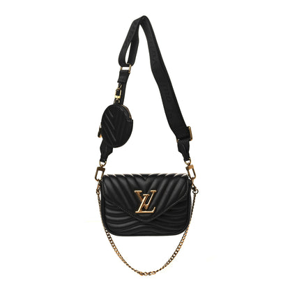 Louis Vuitton Calfskin New Wave Multi Pochette Black 1 of 8