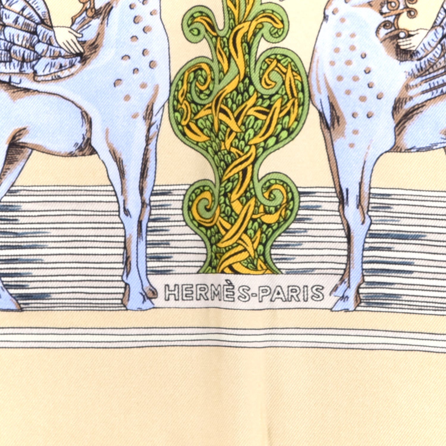 Hermes Silk Au Fil De La Soie Scarf 90 3 of 4