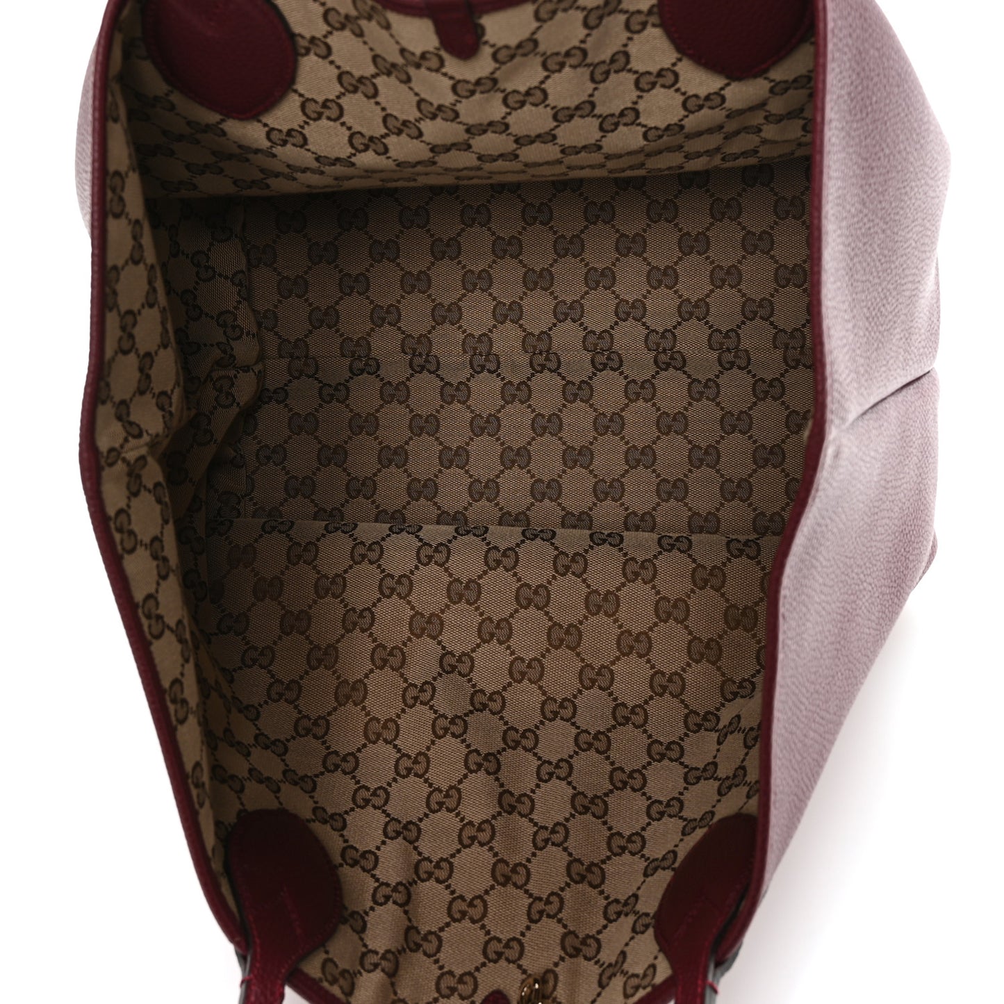 Grained Calfskin Monogram Large Totissima Reversible Tote Rosso Ancora