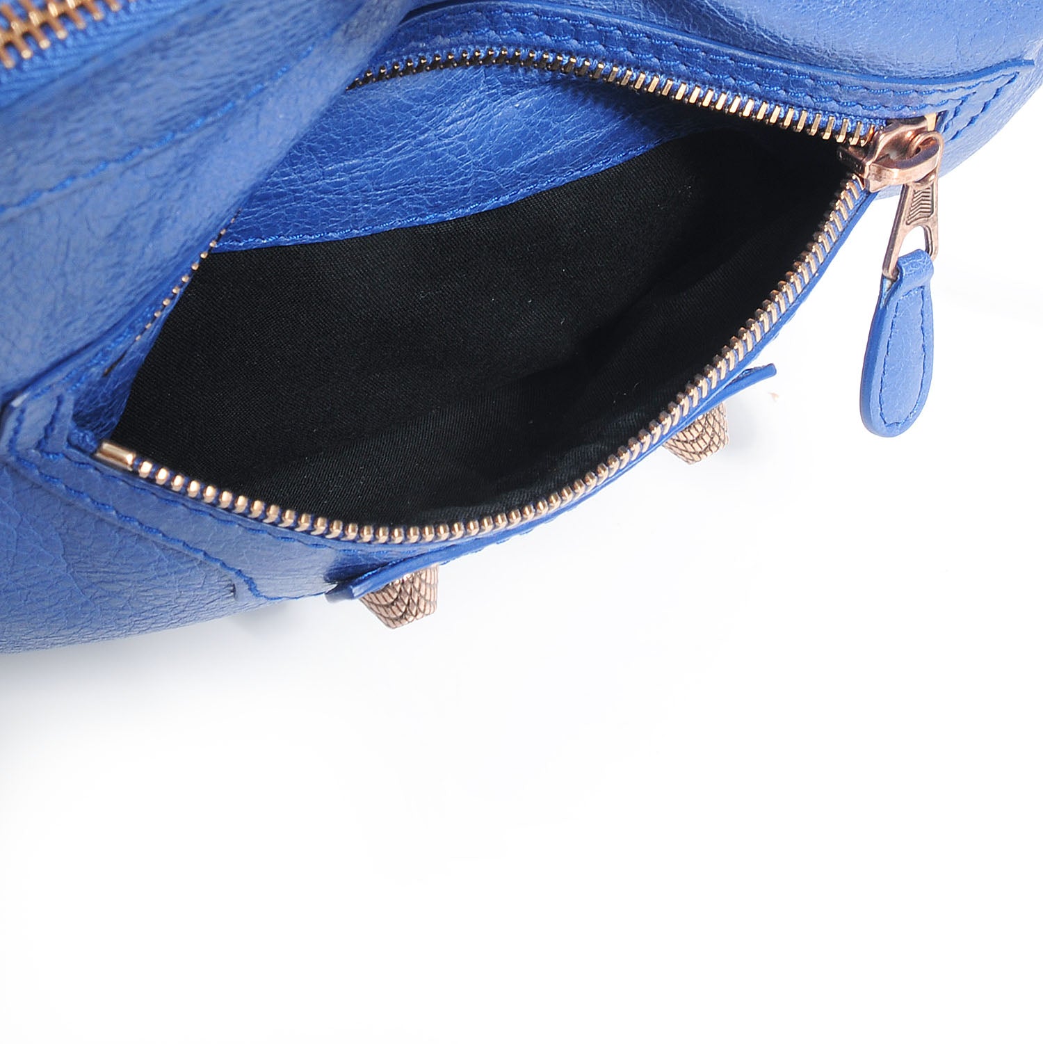 Balenciaga Agneau Giant 12 Rose Gold Hardware Flat Handle Clutch Bleuette 8 of 10