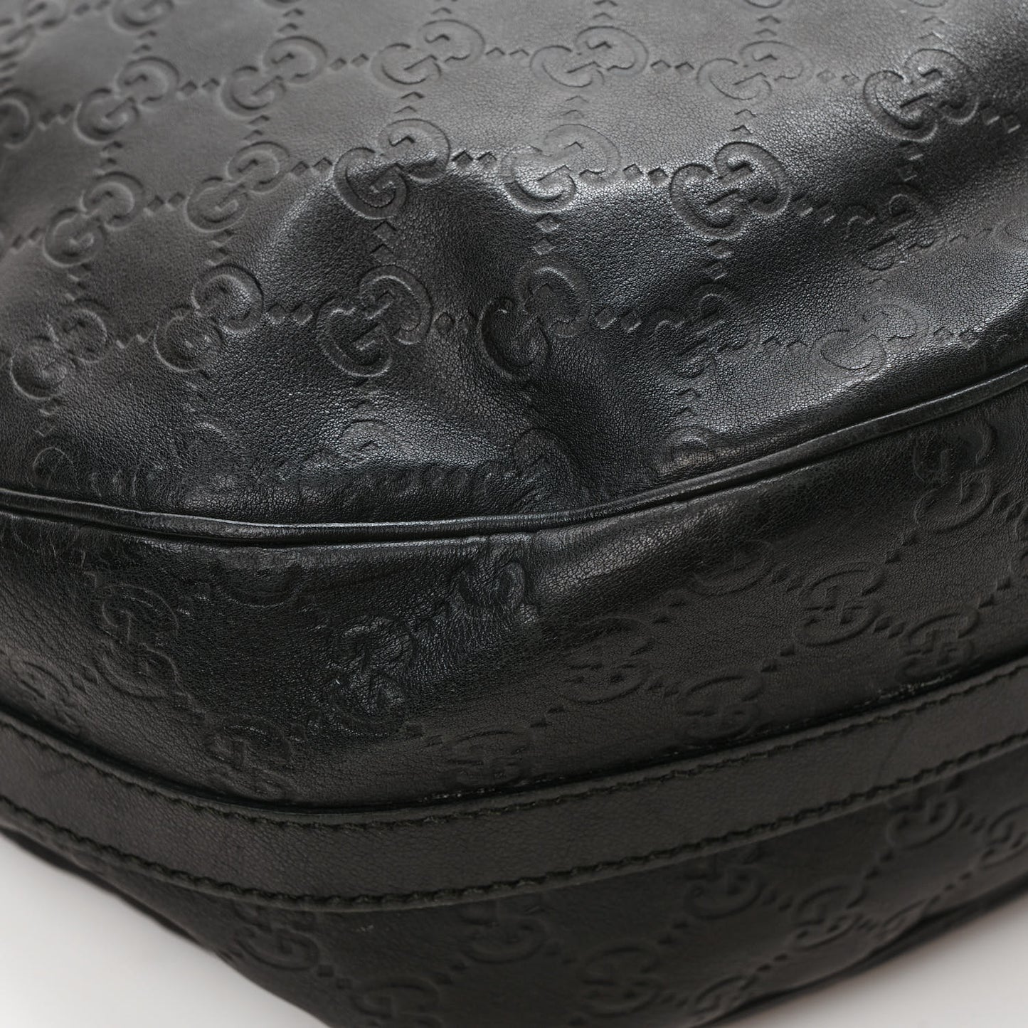 Guccissima Medium GG Twins Hobo Black