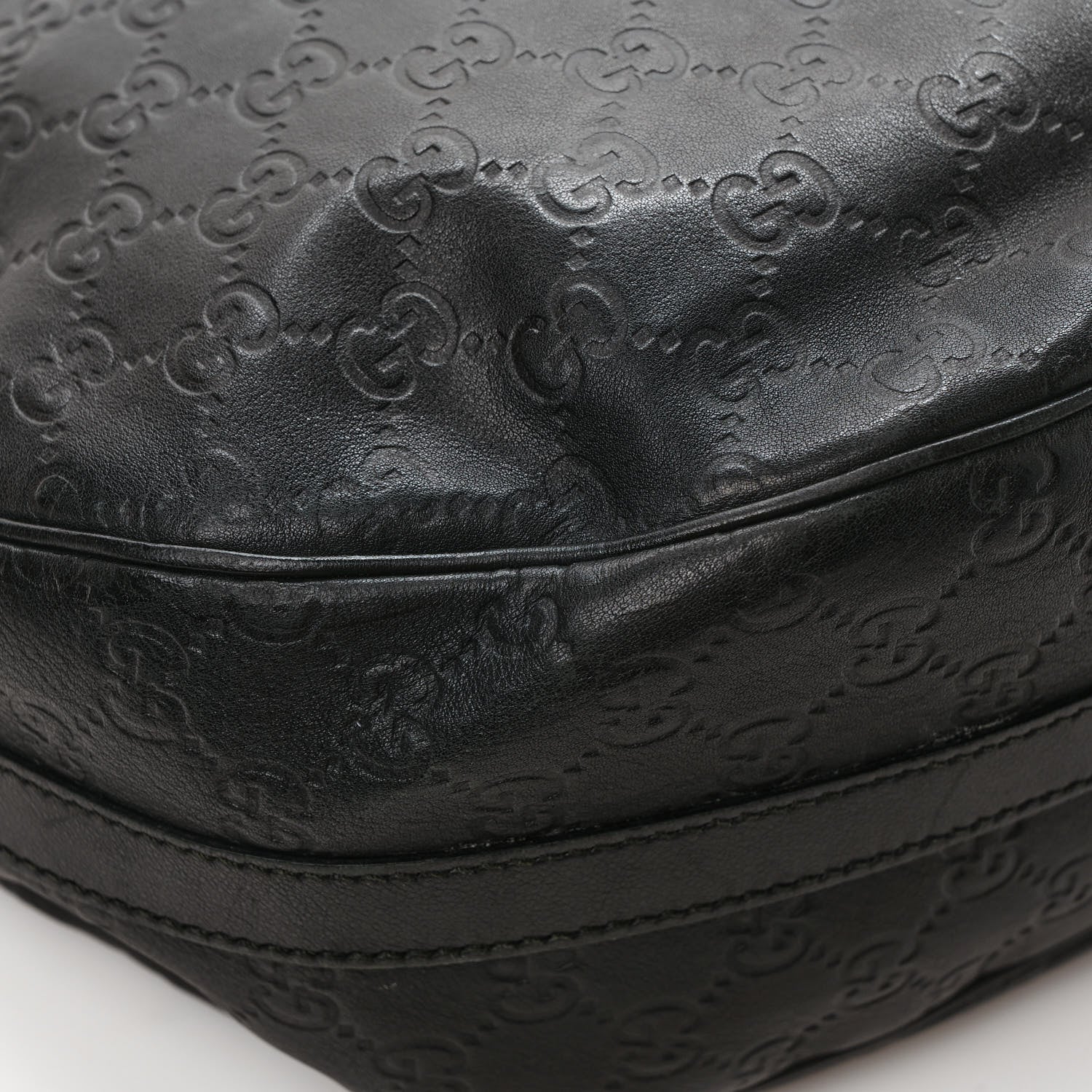 Gucci Guccissima Medium GG Twins Hobo Black 10 of 14