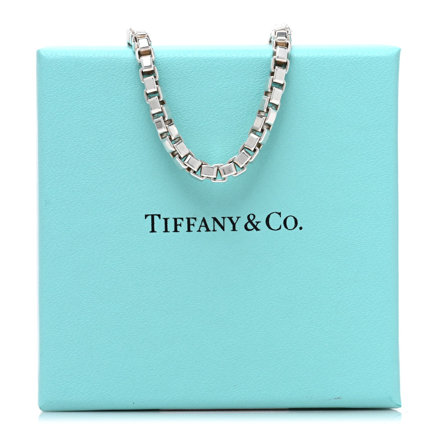 Tiffany Sterling Silver 4mm Venetian Link Bracelet 4 of 4