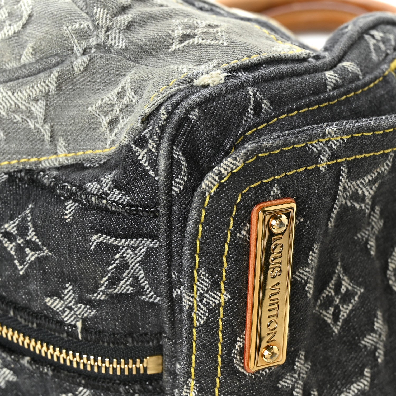 Louis Vuitton Denim Patchwork Speedy 30 Grey 10 of 10