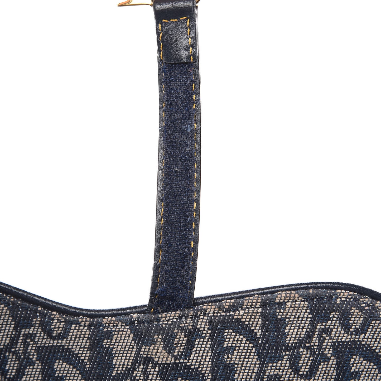Monogram Double Saddle Bag Navy Blue