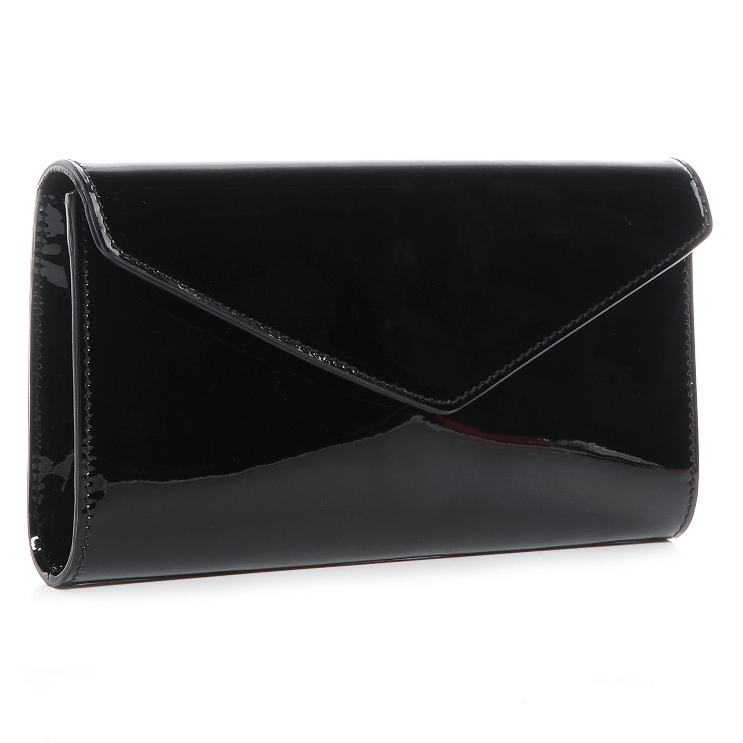 Patent Y-Mail Clutch Black