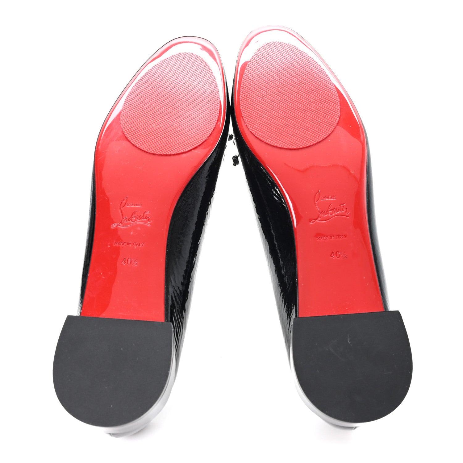 Christian Louboutin Patent Sweetie Jane Ballerina Flats 40.5 Black 6 of 9