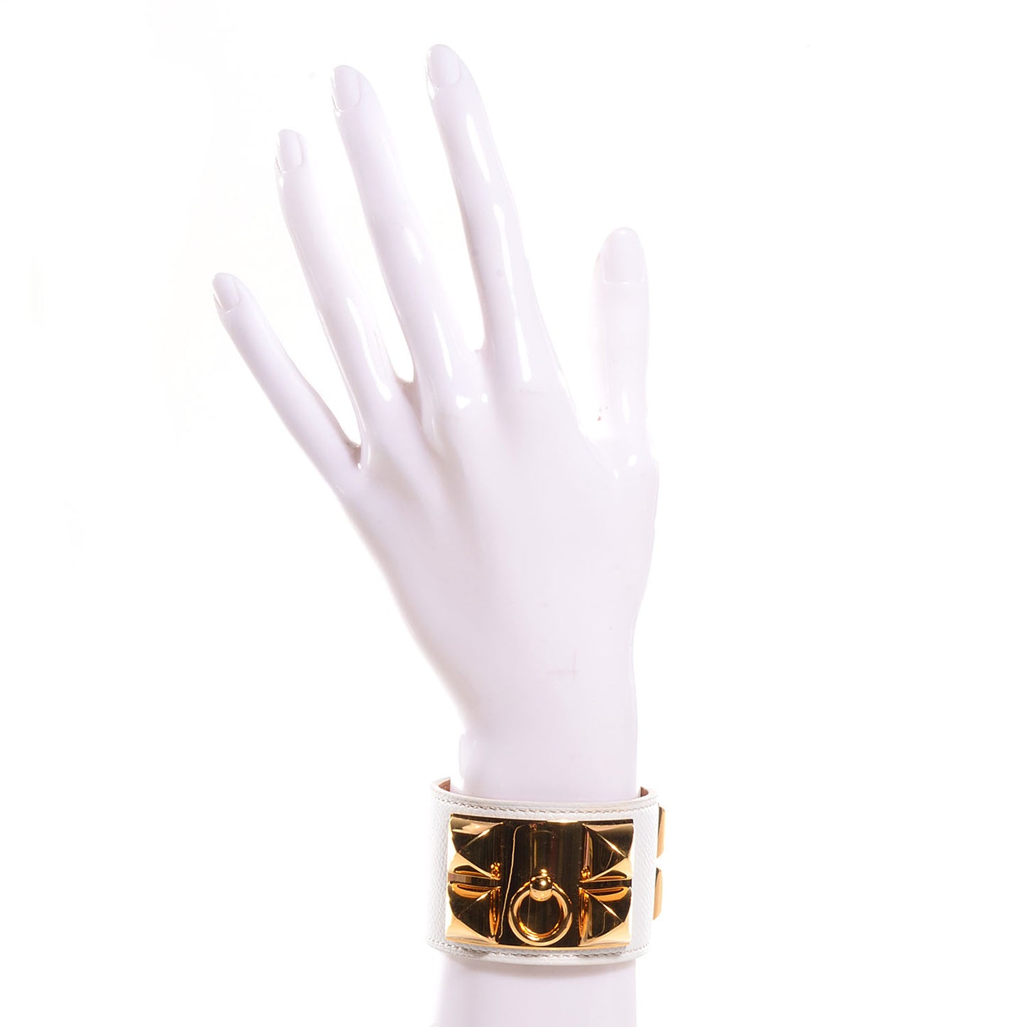 Epsom Collier de Chien CDC Bracelet White Small