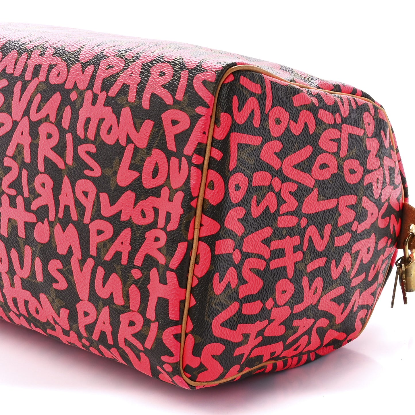 Monogram Graffiti Speedy 30 Fuchsia