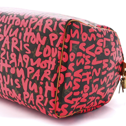 Louis Vuitton Monogram Graffiti Speedy 30 Fuchsia 11 of 11